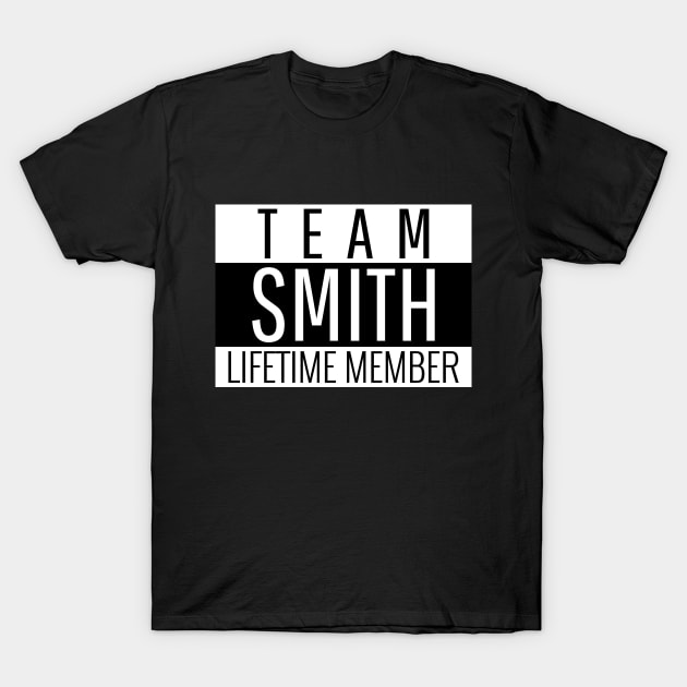 Team Smith, Lifetime Member T-Shirt by EdifyEra